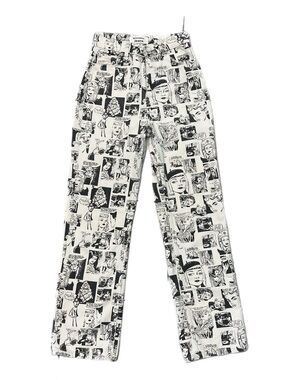 Reformation Graphic Comic Print Jeans
